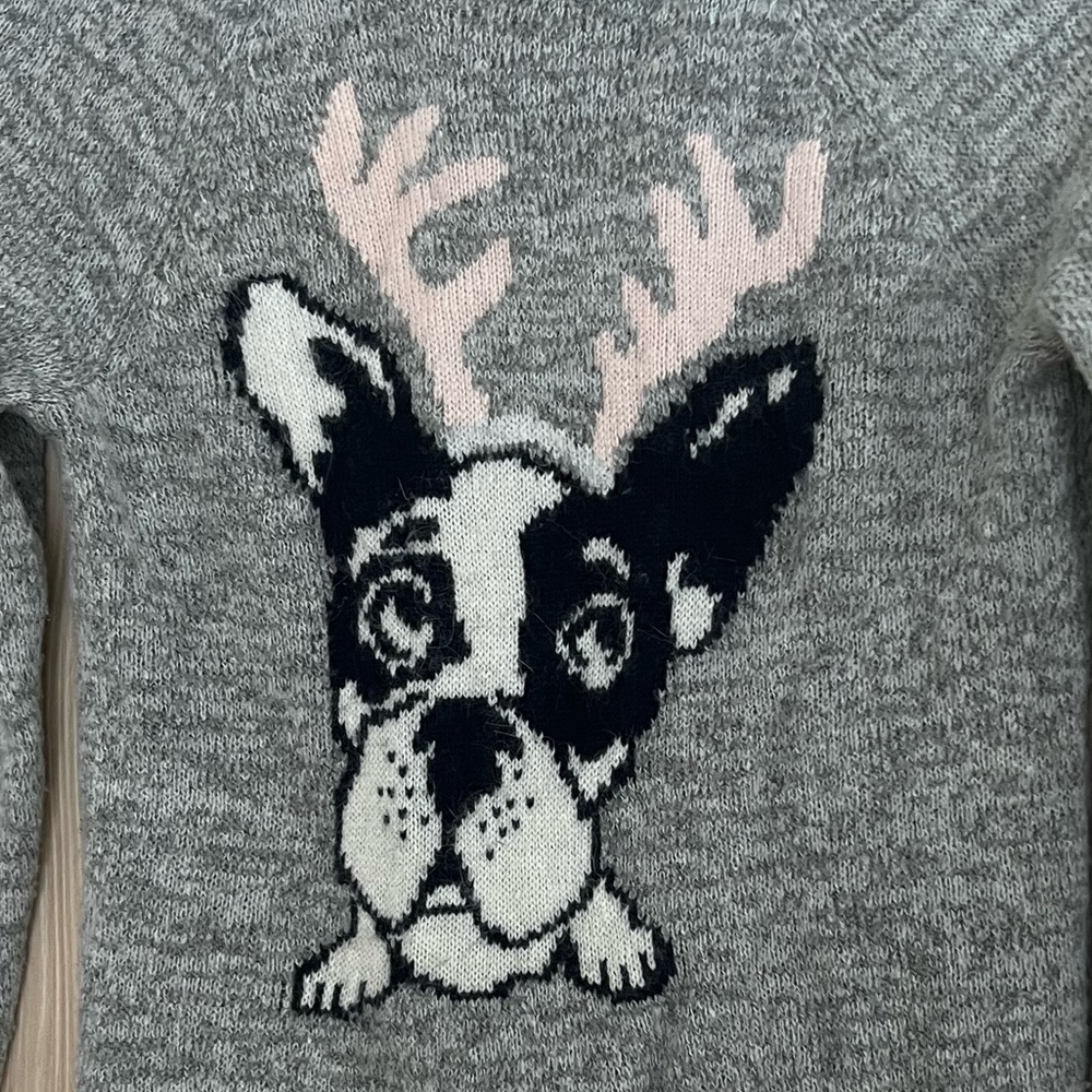 Frenchie with Antlers Sweater by Abercrombie
